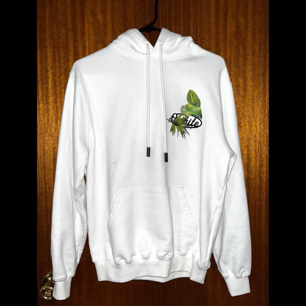 Off-White Virgil Abloh Tropical Leaves Arrow Hoodie